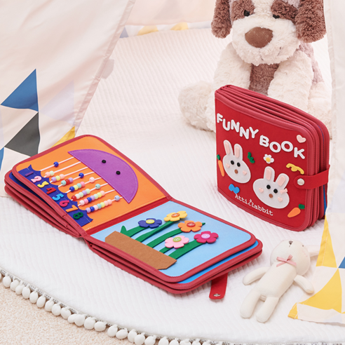 아띠래빗 첫 놀이 학습책 마이 퍼니북 헝겁책 이미지 3