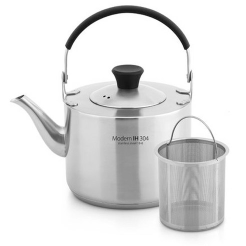 QUEEN SENSE 電磁爐適用提把式3層304不鏽鋼茶壺, 混色- 一般煮