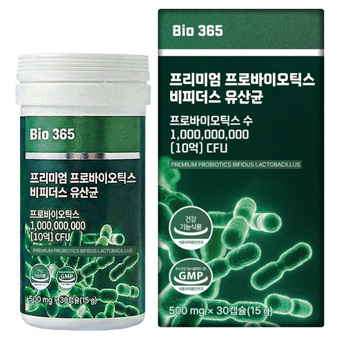 바이오365 프리미엄 프로바이오틱스 비피더스 유산균 15g 30정, 1개 솔직 후기 | 실사용자 리뷰 분석 썸네일