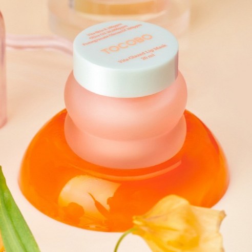 토코보 비타 글레이즈드 립 마스크 후기 분석 - 손등 테스트 컷