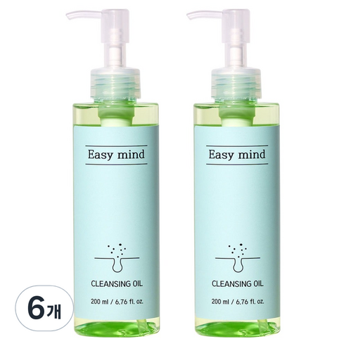 이지마인드 블랙헤드아웃 비건 클렌징오일, 6개, 200ml