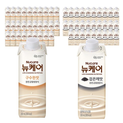 뉴케어 완전 균형영양식 구수한맛 200ml 30p + 검은깨맛 200ml 30p, 200ml, 1세트