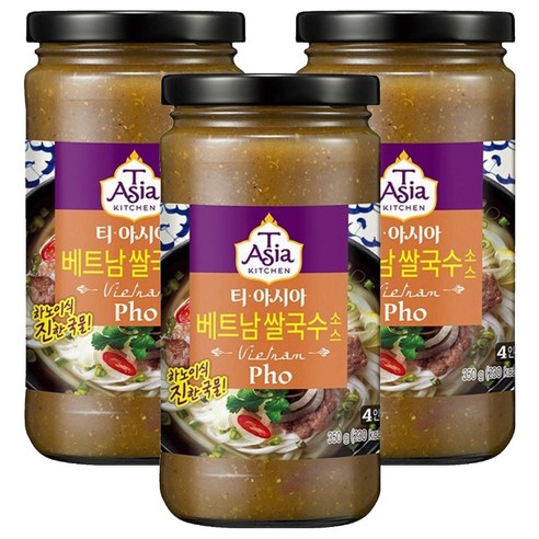 티아시아키친 베트남 쌀국수 소스, 350g, 3개