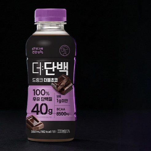 더단백 40g 고함량 드링크 더블초코 350ml, 10개 이미지 2