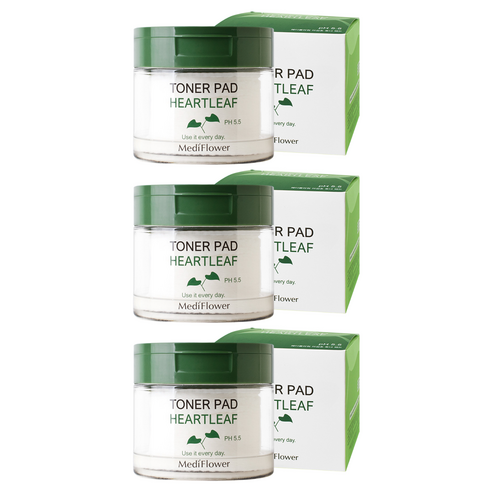 메디플라워 어성초 토너 패드 180ml, 60매입, 3개