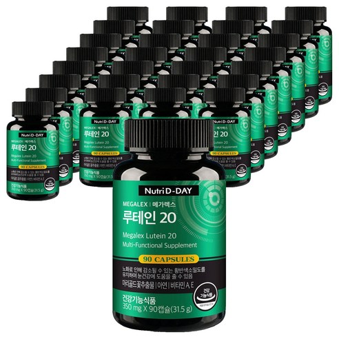 뉴트리디데이 메가 렉스 루테인 20, 90정, 30개
