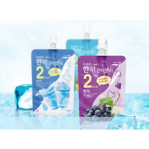 더존건강 한끼 곤약젤리 버라이어티 팩 30개입 후기 분석 - 개별 파우치 디자인