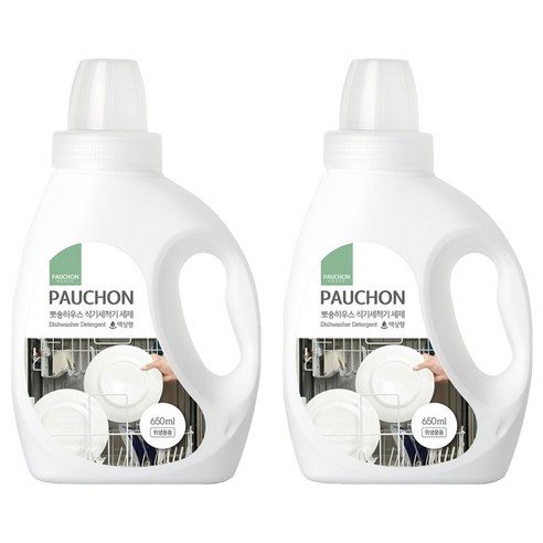 뽀숑하우스 식기세척기 세제 액상형, 650ml, 2개