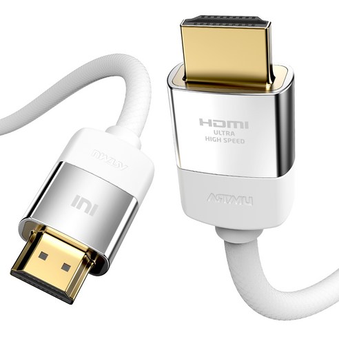아트뮤 ULTRA HIGH SPEED HDMI 2.1 인증 케이블 NOBLE 화이트 2m 1개