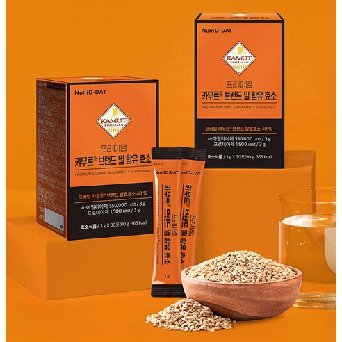 뉴트리디데이 프리미엄 카무트 브랜드 밀 함유 효소 90g, 1개 이미지 4