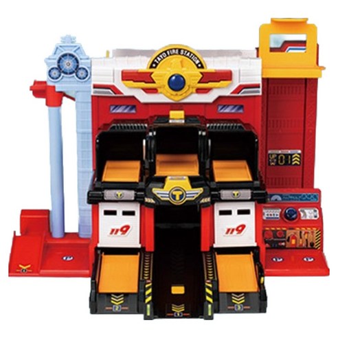 타요 액션 소방센터 디럭스 플레이세트 버스작동완구 이미지 2