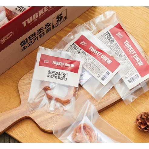 슈퍼츄 강아지 터키츄 힘줄 건조간식 링타입 S 이미지 3