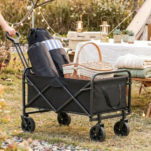 코멧 아웃도어 캠핑 폴딩 카트 81x49x66cm 운동러 솔직 후기 | 실사용 리뷰 - 대표 이미지