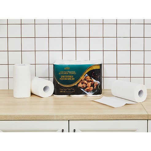 코멧 천연펄프 키친타월 3겹 160매, 12개 이미지 2