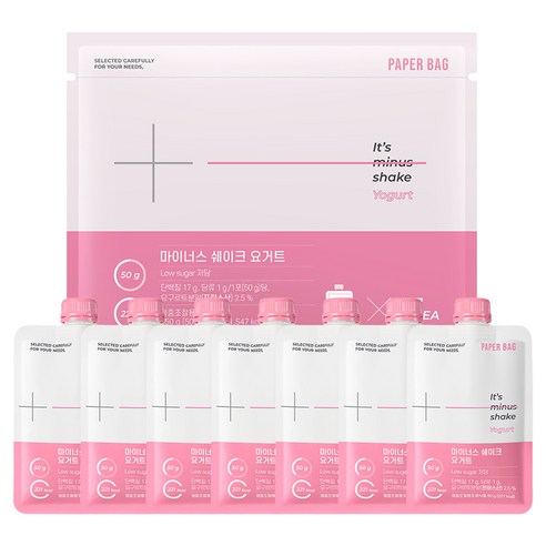페이퍼백 마이너스 쉐이크 요거트 7p, 1개, 350g