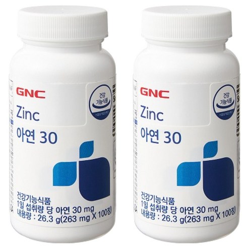 GNC 아연30 100정, 2개 실사용 후기 | 효과 있을까? - 상품 이미지 1