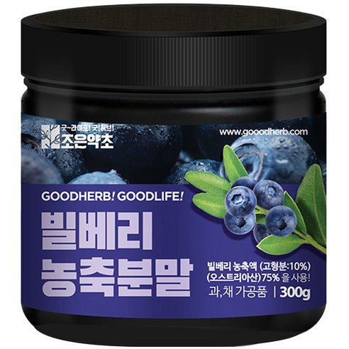 조은약초 빌베리 농축분말 300g, 1개 맛있게 먹은 솔직 후기 썸네일
