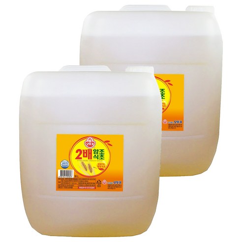 오뚜기 2배 양조식초, 18L, 2개