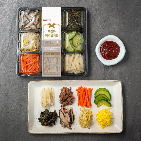 쉐푸드 비빔밥 세트, 380g, 1개