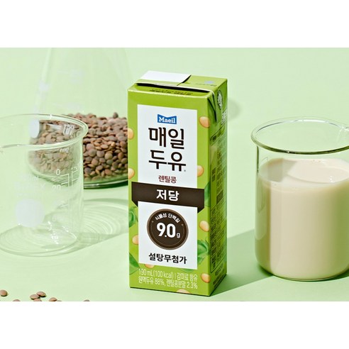 매일두유 렌틸콩 저당두유를 곁들인 시리얼, <b>건강한 아침 식사</b>