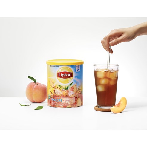 립톤 아이스티 믹스 복숭아맛 후기 분석 - 연출 샷 1