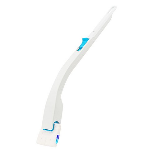 이지드롭 변기크리너 레몬향 리필 브러쉬 24개입 + 핸들 + 전용 고리, 혼합색상, 1세트 후기 분석 - 곡선형 핸들 상세