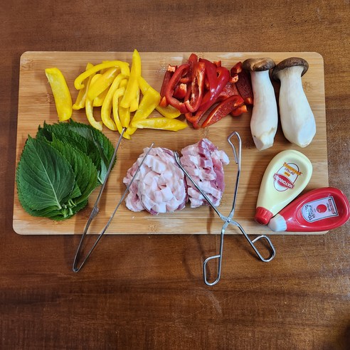 비로르 304 스텐 핀셋 주방 집게 + 삼각 가위 고기 요리 집게 이미지 2