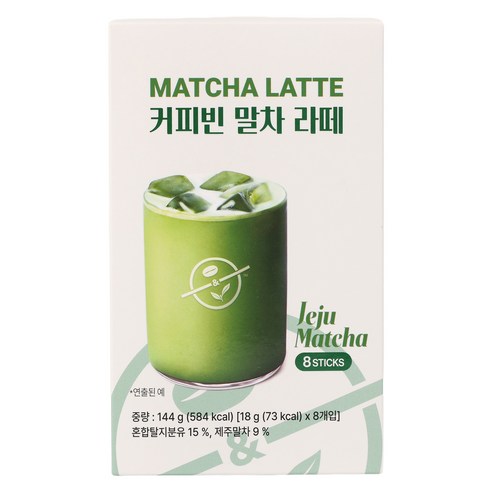 커피빈 말차라떼, 18g, 1개, 8개입