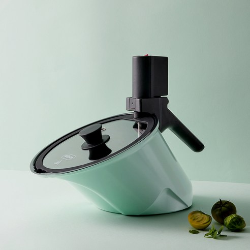 바이탈 플랜트 인덕션 롤팬 뉴오리지널 민트 후기 분석 - 요리 중인 모습