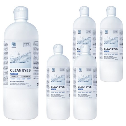 깨끗한아이 렌즈 식염수, 5개, 500ml