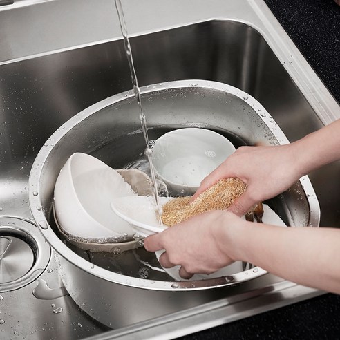 키친아트 연마제 없는 올스텐 설거지통 후기 분석 - 내부 스테인리스 질감 확인