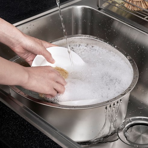 키친아트 연마제 없는 올스텐 설거지통 후기 분석 - 싱크대 설치 예시