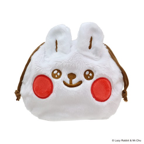 YENDAR 研達懶散兔與啾先生束口袋聚酯纖維, 16 x 19cm, 啾先生- 包包| 酷澎