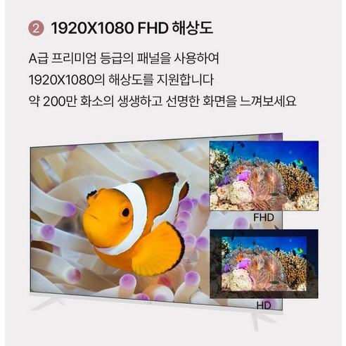 와이드뷰 FHD QLED 화이트에디션 스마트 TV + 와이드무빙뷰 삼탠바이미 V3 세트 후기 분석 - 후면 단자 구성