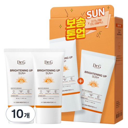 닥터지 브라이트닝 업 선 플러스 선크림 SPF50+ PA+++, 35ml, 10개