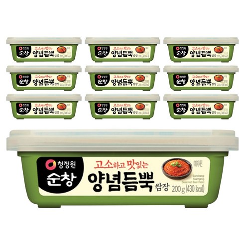 청정원순창 양념듬뿍 쌈장, 200g, 10개