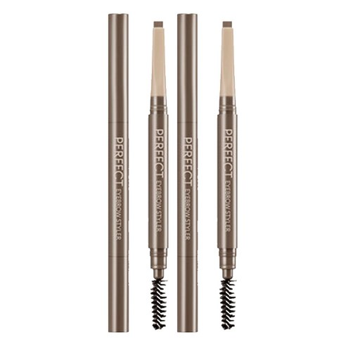 미샤 퍼펙트 아이브로우 스타일러 오토펜슬 0.15g, 라이트브라운, 2개
