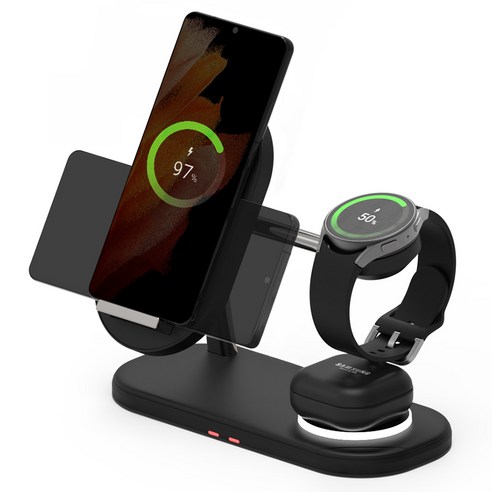 바우아토 맥브리즈 3in1 듀얼 코일 고속 무선충전기 거치대 갤럭시 호환... 개봉기 | 실사용 후기 썸네일