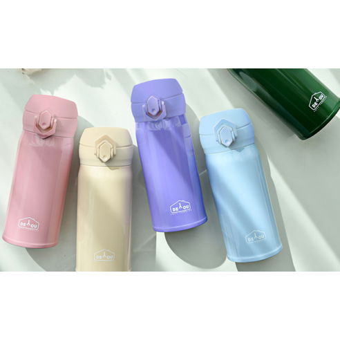 2중 진공 원터치 보온병으로 유지되는 온도와 세련된 스타일