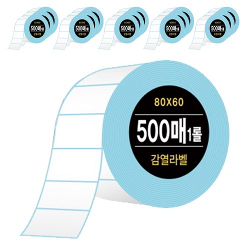 다다 감열라벨지 500매, 16롤