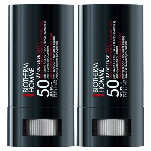 비오템옴므 UV 디펜스 선스틱 SPF50+ PA+++, 20g, 2개