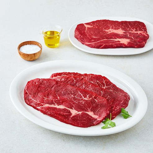 미국산 초이스 척아이롤 구이용 (냉장), 1kg, 1개