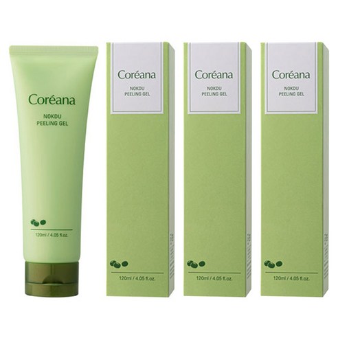 코리아나 녹두 필링 젤, 120ml, 3개