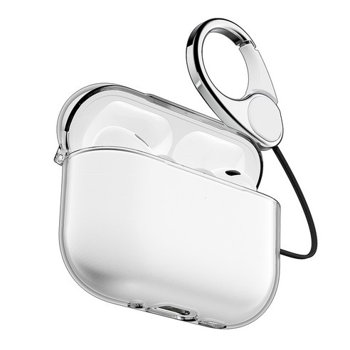 빅쏘 변색없는 하드 1mm 초슬림 일체형 풀커버 카라비너 레빅스킨 에어팟 보호 케이스