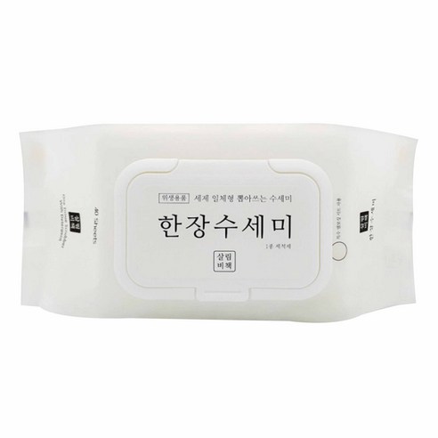 살림비책 일회용 뽑아쓰는 세제일체형 한장수세미