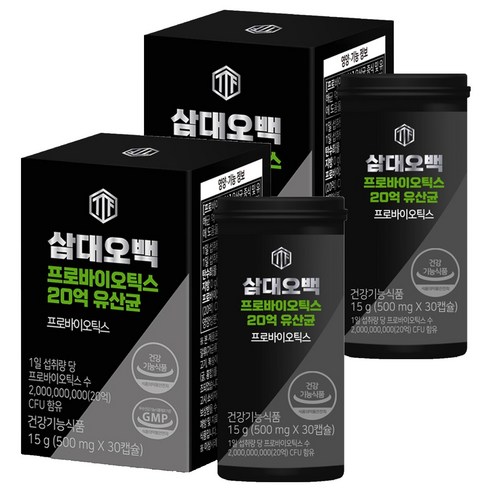 삼대오백 프로바이오틱스 사과식이섬유 유산균 15g, 30정, 2개