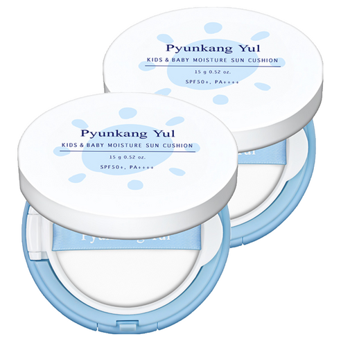 편강율 키즈 앤 베이비 모이스처 선쿠션 SPF50+ PA++++, 15g, 2개