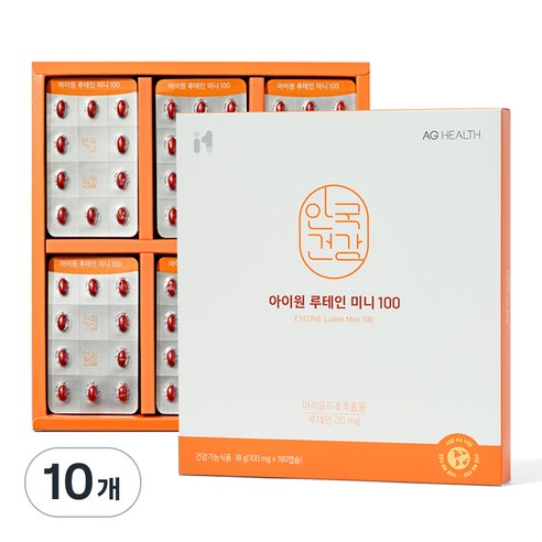 안국건강 아이원 루테인 미니100 + 쇼핑백 선물세트