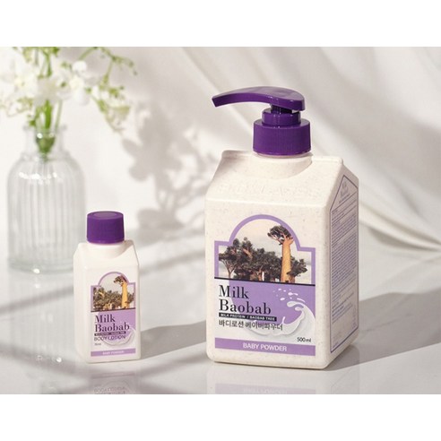 밀크바오밥 바디로션 베이비파우더향 후기 분석 - 제형 디테일 확인