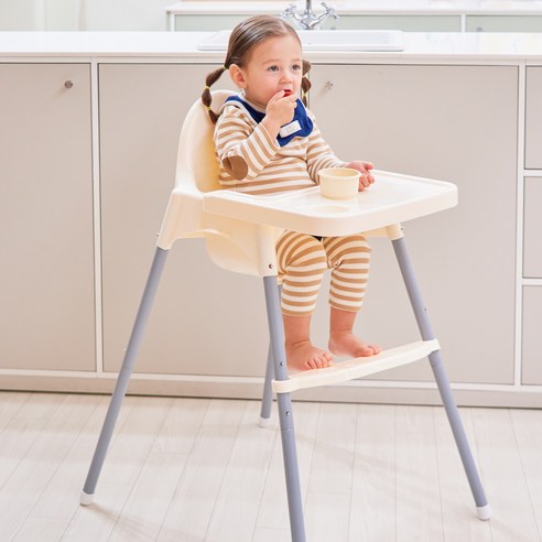 원더파파 높이조절 가능한 발받침 유아용 하이체어 후기 분석 - 마감 퀄리티